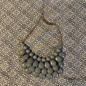 Gray beaded necklace